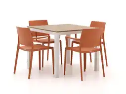 Kees Smit Forza Sile/Fidenza 90cm dining tuinset 5-delig stapelbaar aanbieding