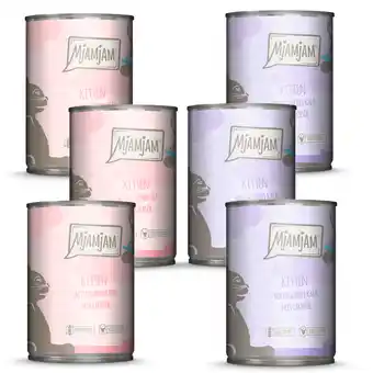 Zooplus 6x400g Mixpack MjAMjAM Kitten Kattenvoer nat aanbieding
