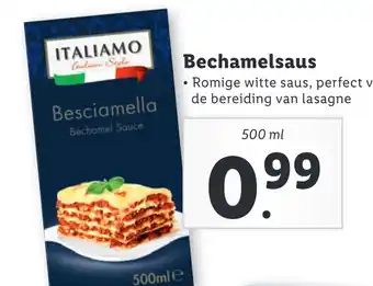 Lidl Bechamelsaus 500ml aanbieding