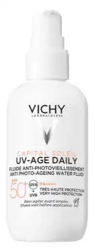 De Online Drogist Vichy Capital Soleil Daily SPF50+ Anti-Fotoveroudering Fluide 80ML aanbieding