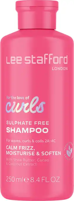 De Online Drogist Lee Stafford For The Love Of Curls Sulfate Free Shampoo 250ML aanbieding
