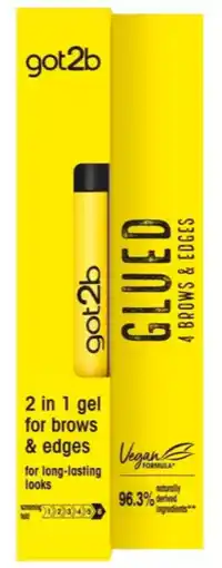 De Online Drogist Schwarzkopf Got2b Glued 4 Brows & Edges 2-in-1 Gel 16ML aanbieding