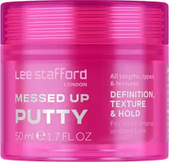 De Online Drogist Lee Stafford Messed Up Putty 50ML aanbieding