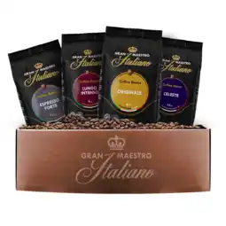 Koffievoordeel.nl Gran Maestro Italiano Probeerpakket - 600 GR Koffiebonen aanbieding