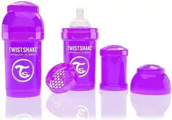 Bol.com Twistshake Anti-colic babyfles - Purple Bestie 330ml aanbieding