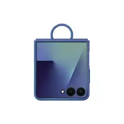 MediaMarkt Samsung Ring Silicone Telefoonhoesje Voor Samsung Galaxy Z Flip 7 Blauw aanbieding