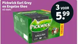 Kruidvat Pickwick Earl Grey en Engelse thee aanbieding