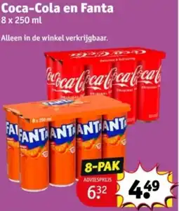 Kruidvat Coca-Cola en Fanta aanbieding
