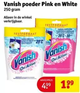 Kruidvat Vanish poeder Pink en White aanbieding