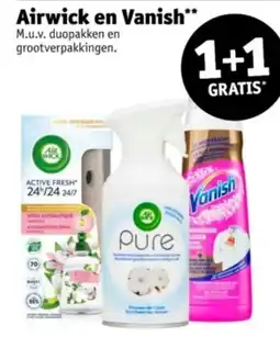 Kruidvat Airwick en Vanish aanbieding