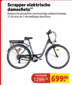 Kruidvat Scrapper elektrische damesfiets aanbieding