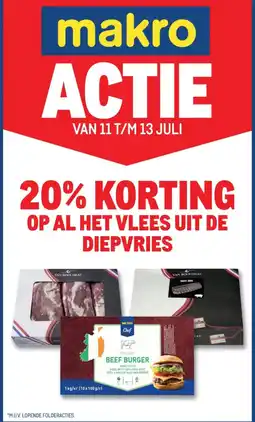 Makro Op al het vlees uit de diepvries aanbieding