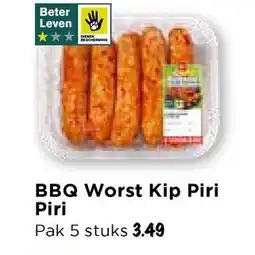 Vomar Voordeelmarkt BBQ Worst Kip Piri Piri aanbieding