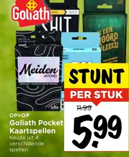 Vomar Voordeelmarkt Goliath Pocket Kaartspellen aanbieding