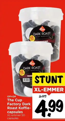 Vomar Voordeelmarkt The Cup Factory Dark Roast Koffie capsules aanbieding