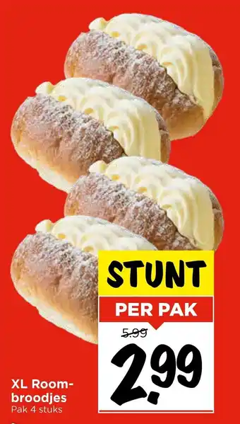 Vomar Voordeelmarkt XL Room broodjes aanbieding