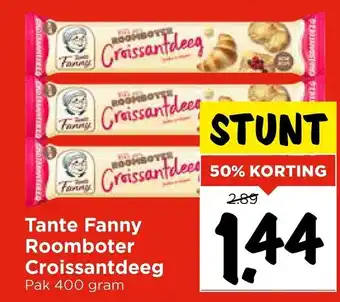 Vomar Voordeelmarkt Tante Fanny Roomboter Croissantdeeg aanbieding