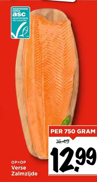 Vomar Voordeelmarkt Verse Zalmzijde aanbieding