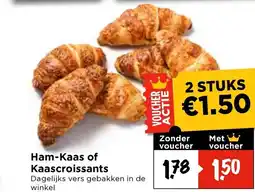 Vomar Voordeelmarkt Ham Kaas of Kaascroissants aanbieding