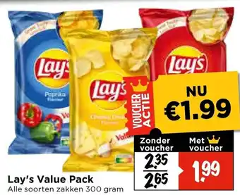 Vomar Voordeelmarkt Lay's Value Pack aanbieding