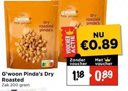 Vomar Voordeelmarkt G'woon Pinda's Dry Roasted aanbieding