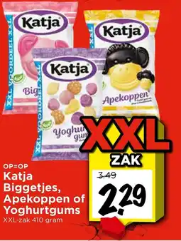 Vomar Voordeelmarkt Katja Biggetjes, Apekoppen of Yoghurtgums aanbieding