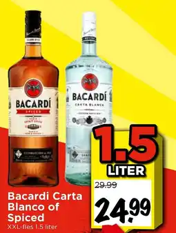 Vomar Voordeelmarkt Bacardi Carta Blanco of Spiced aanbieding