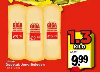 Vomar Voordeelmarkt Duostuk Jong Belegen aanbieding