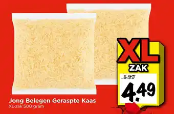 Vomar Voordeelmarkt Jong Belegen Geraspte Kaas aanbieding