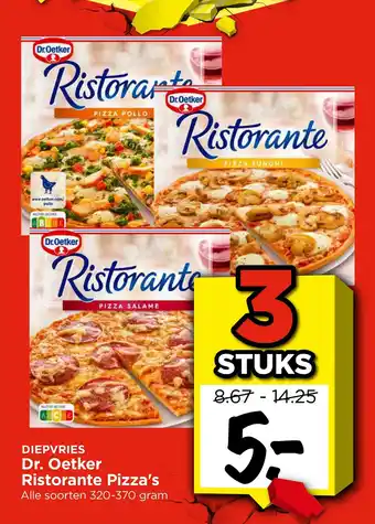 Vomar Voordeelmarkt Diepvries Dr. Oetker Ristorante Pizza's aanbieding