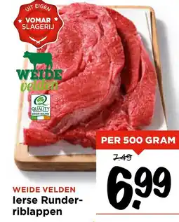 Vomar Voordeelmarkt lerse Runder riblappen aanbieding