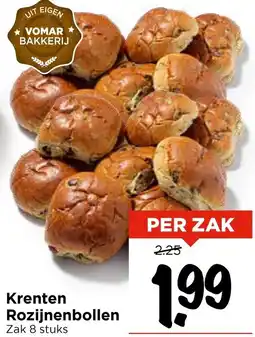 Vomar Voordeelmarkt Krenten Rozijnenbollen aanbieding