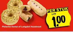 Vomar Voordeelmarkt Pistache Donut of Longdot Hazelnoot aanbieding
