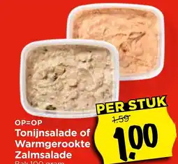 Vomar Voordeelmarkt Tonijnsalade of Warmgerookte Zalmsalade aanbieding