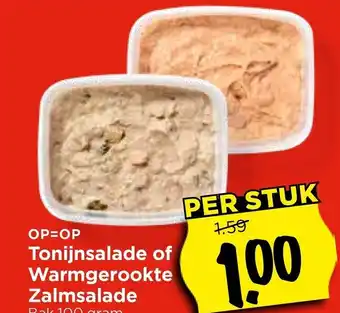 Vomar Voordeelmarkt Tonijnsalade of Warmgerookte Zalmsalade aanbieding