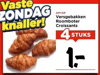 Vomar Voordeelmarkt Versgebakken Roomboter Croissants aanbieding