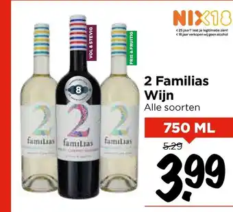 Vomar Voordeelmarkt 2 Familias Wijn aanbieding