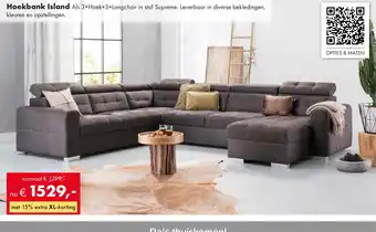 Woonsquare Hoekbank Island aanbieding