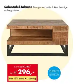 Woonsquare Salontafel Jakarta aanbieding