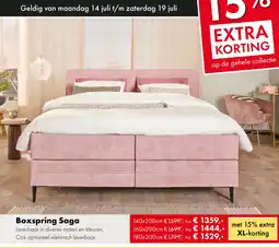 Woonsquare Boxspring Saga aanbieding