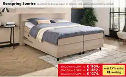 Woonsquare Boxspring Sunrise aanbieding