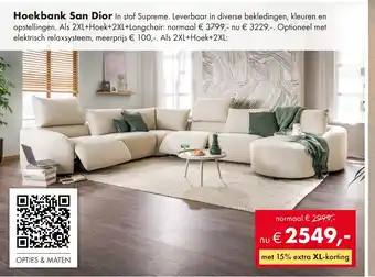 Woonsquare Hoekbank San Dior aanbieding