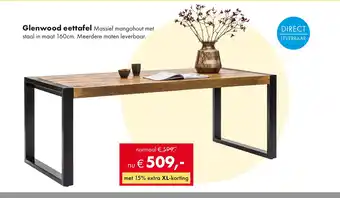 Woonsquare Glenwood eettafel aanbieding