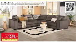 Woonsquare Hoekbank Dallas aanbieding