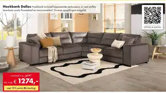 Woonsquare Hoekbank Dallas aanbieding