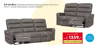 Woonsquare 3+2 zits Rico aanbieding
