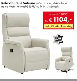 Woonsquare Relaxfauteuil Salerno aanbieding