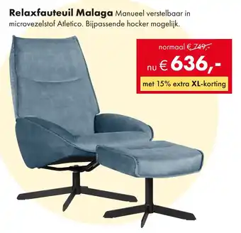 Woonsquare Relaxfauteuil Malaga aanbieding