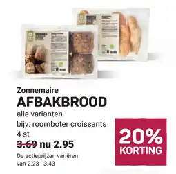 Ekoplaza Zonnemaire Afbakbrood aanbieding