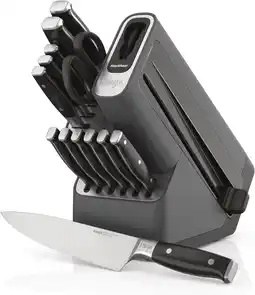 Amazon Ninja Foodi StaySharp Messenblok met Geïntegreerde Slijper Deluxe 14-Delige Set, K32014EUUK aanbieding